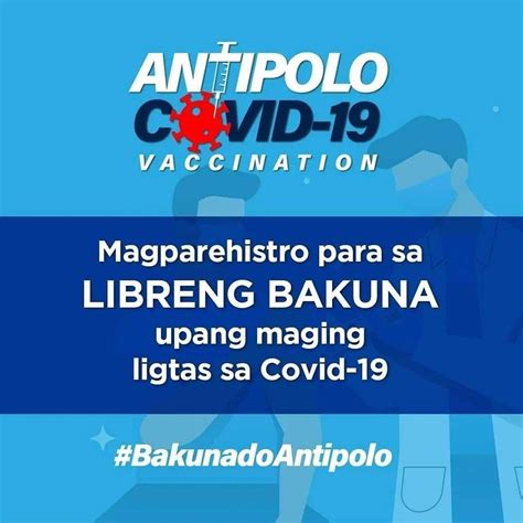 antipolo city gov announcement|VACCINATION ADVISORY for ADULTS (18 .